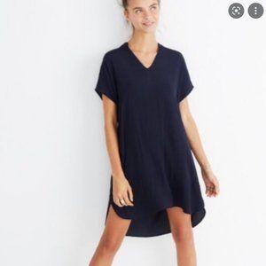 Madewell Bicoastal Dress Navy Blue